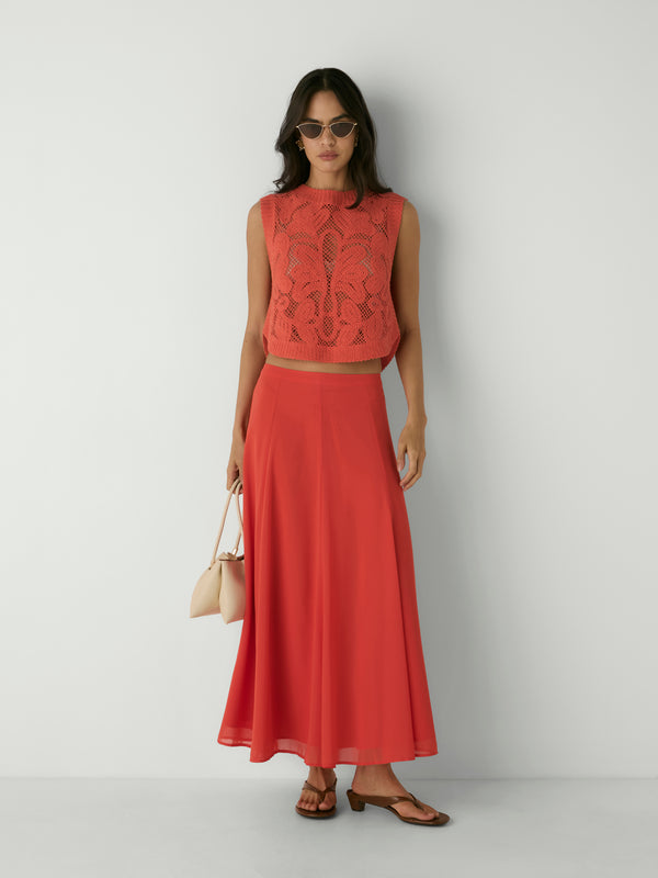 BELLA CROCHET TOP, front view