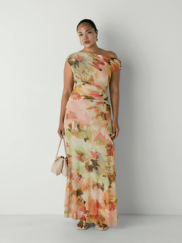 FLORA DRESS, front view on size 12 model