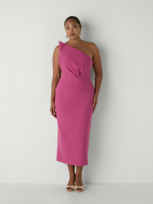 LISA DRESS, front view on size 12 model
