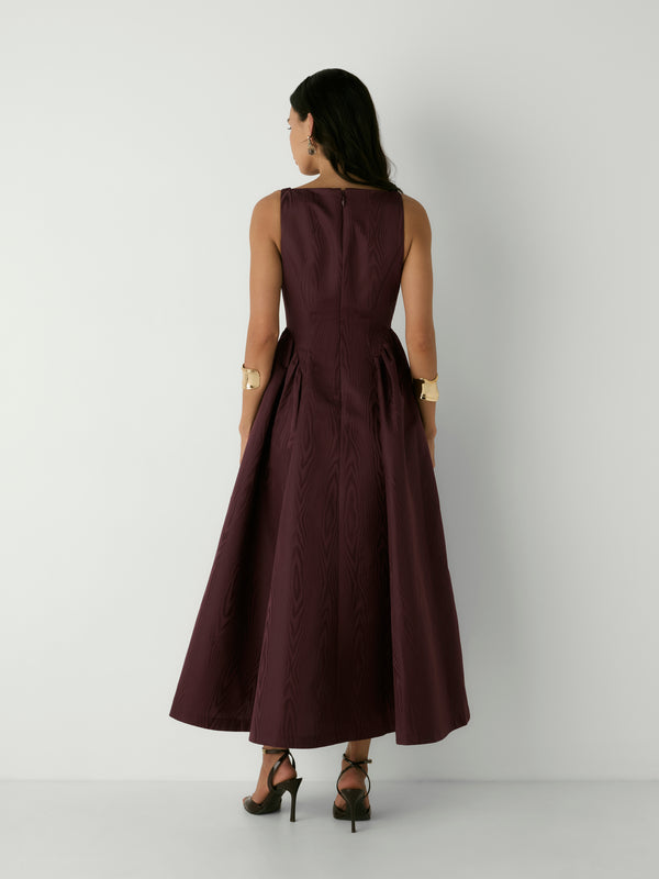 WATER WAVE MAXI DRESS, back view