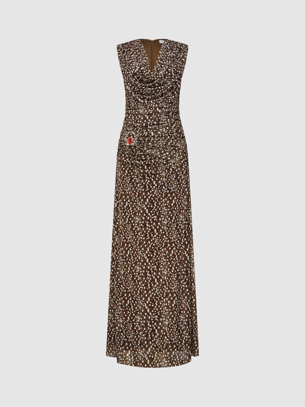 ELARA MAXI DRESS, flat lay