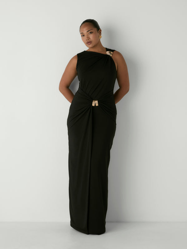 NYLA DRESS, front view on size 12 model