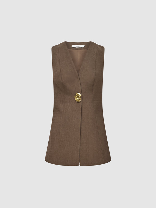 ADIRA VEST, flat lay