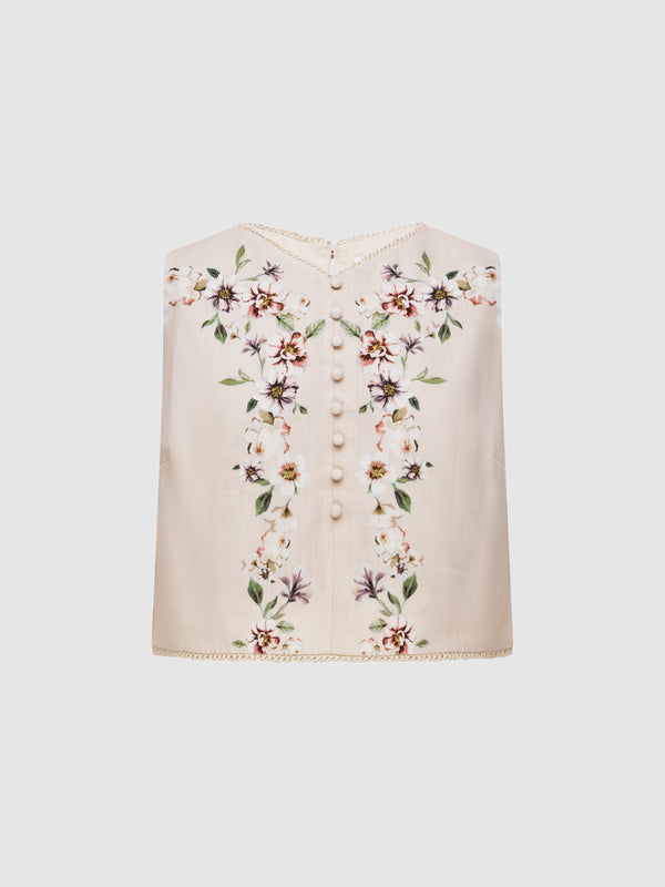 FREYA SHELL TOP, flat lay