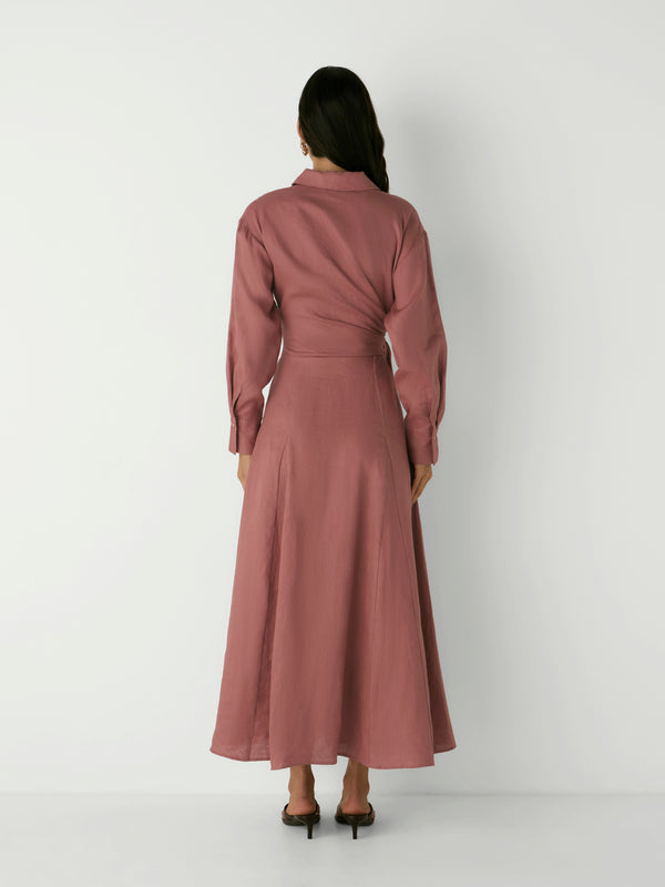 FAYE SHIRT DRESS, back view