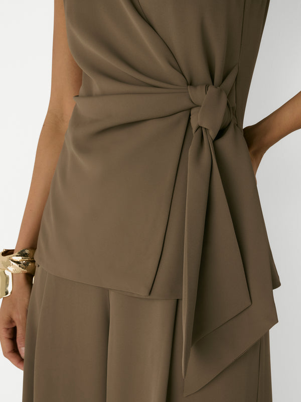 ADELE WRAP TOP, close-up detail