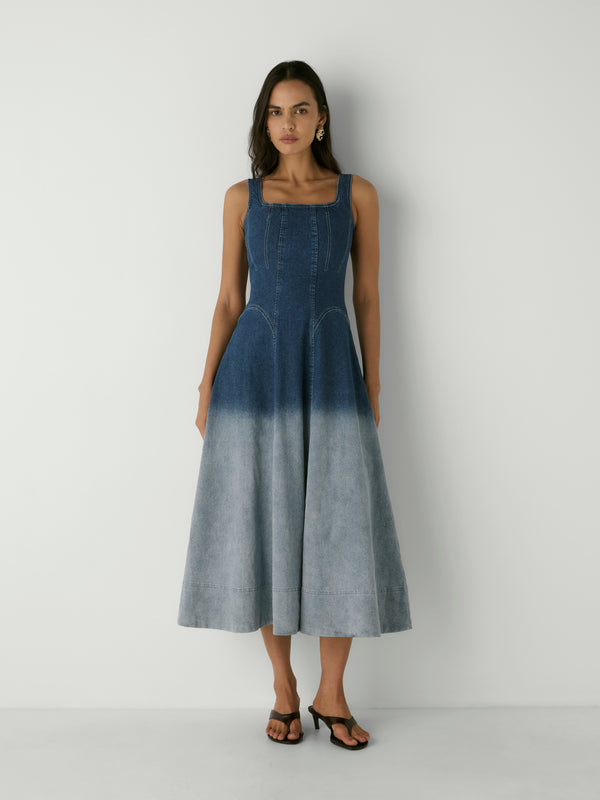 AMBRA DRESS, front view on size 8 model