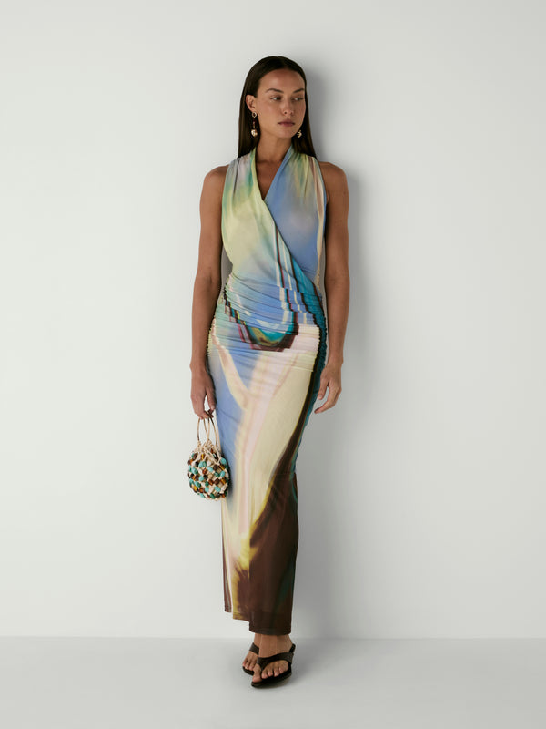 CAMDEN DRESS, front view on size 8 model