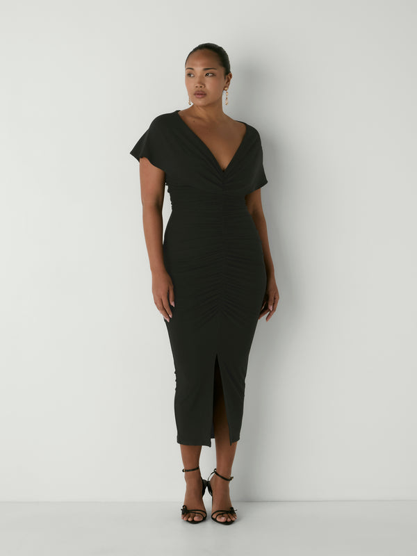 NICOLE DRESS, front view on size 12 model