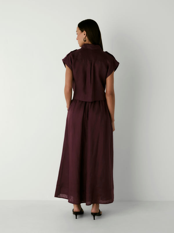 CELENE MAXI SKIRT, back view