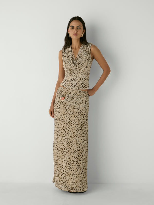 ELARA MAXI SKIRT, front view