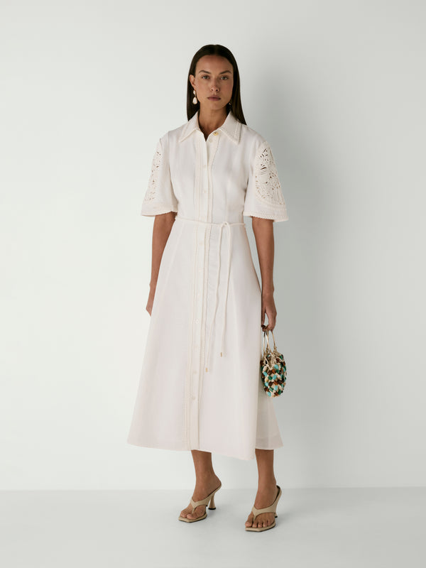 MARIETTA DRESS, front view on size 8 model
