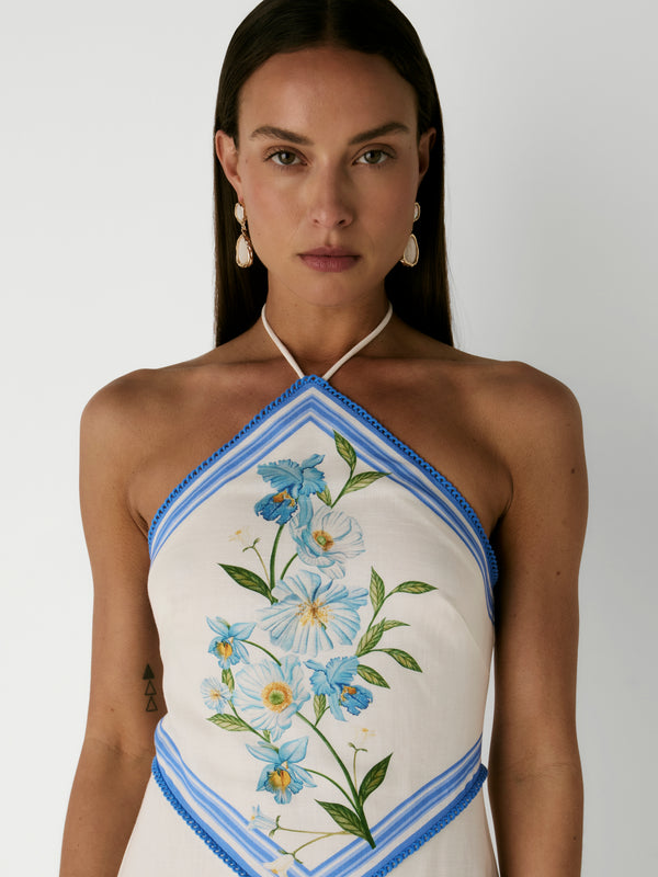 CATALINE MAXI DRESS, close-up detail