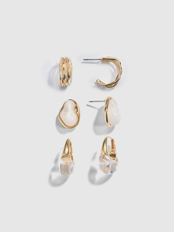 AVA EARRING STACK, close-up detail
