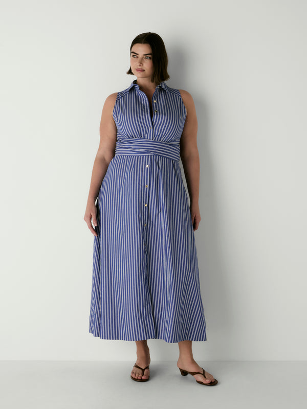 ANABELLA MIDI DRESS, front view on size 16 model