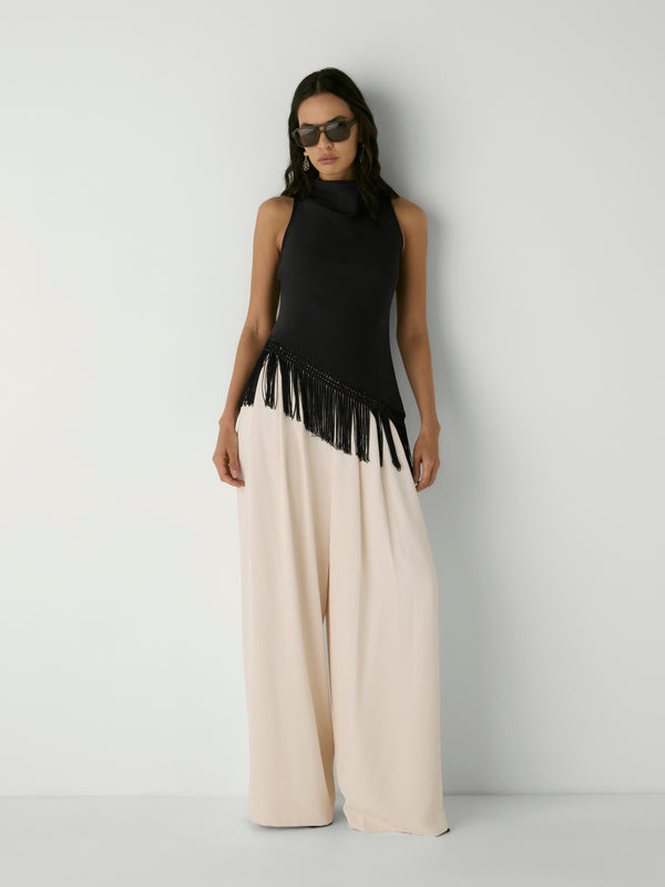FRINGE HEM TOP, front view