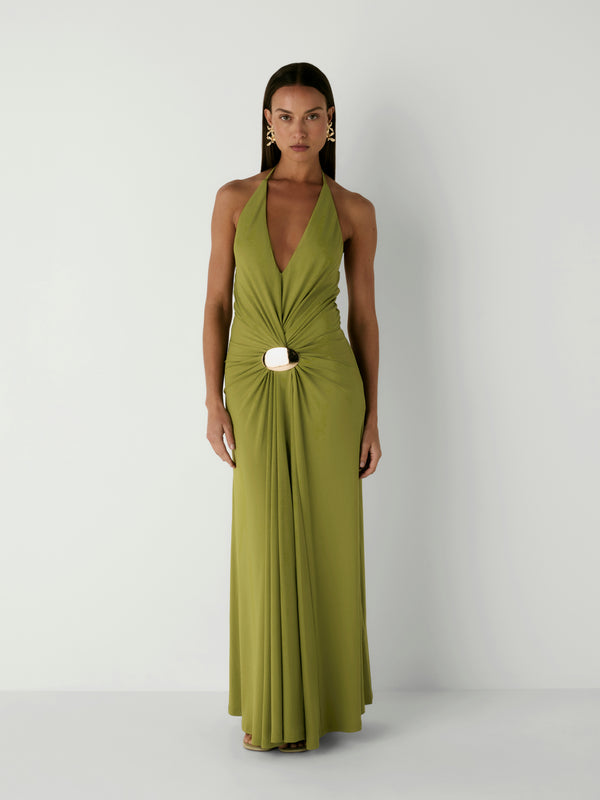 TAHLIA MAXI DRESS, front view on size 8 model