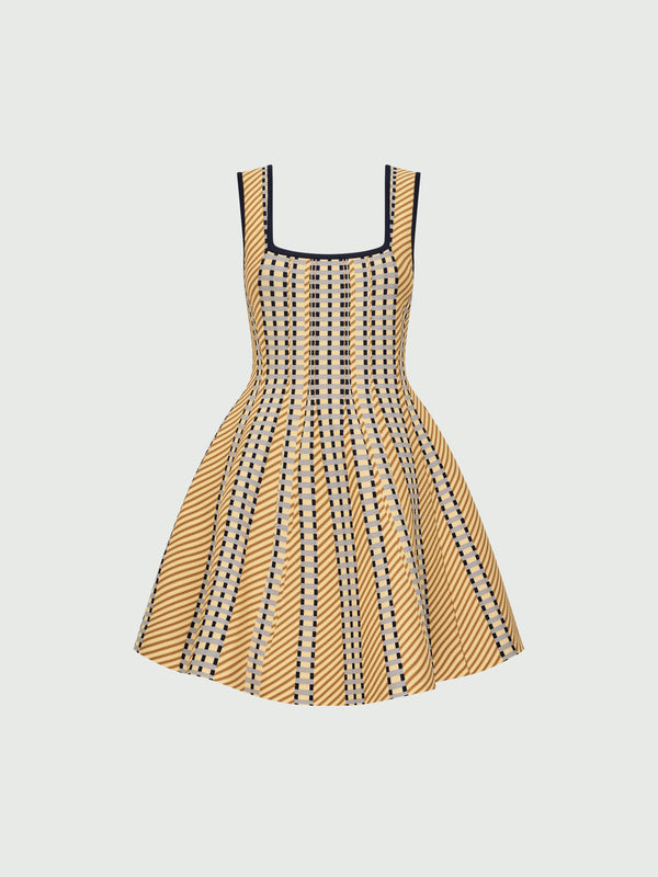 XIAH KNIT DRESS, flat lay