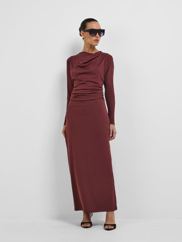 SCARLETT DRESS, front view on size 8 model