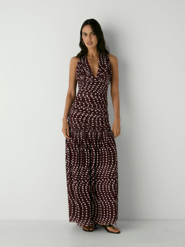 LUNE GOWN, front view on size 8 model