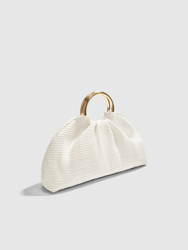 ALEESA CLUTCH, flat lay