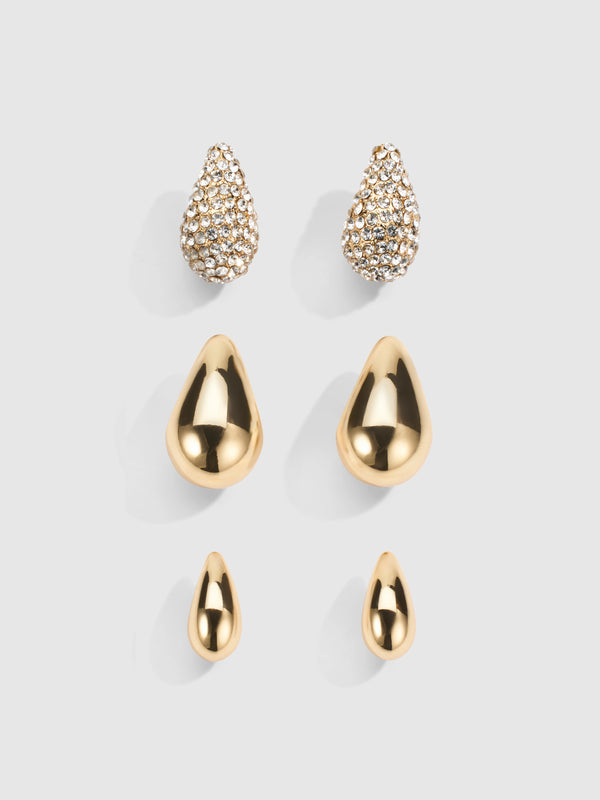 SHEIKE Demi Earring Stack Gold 1007940 Ghost Image
