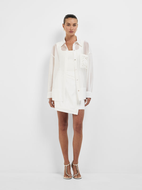SHEIKE Marbella Shirt Ivory 1008403 Styled Image