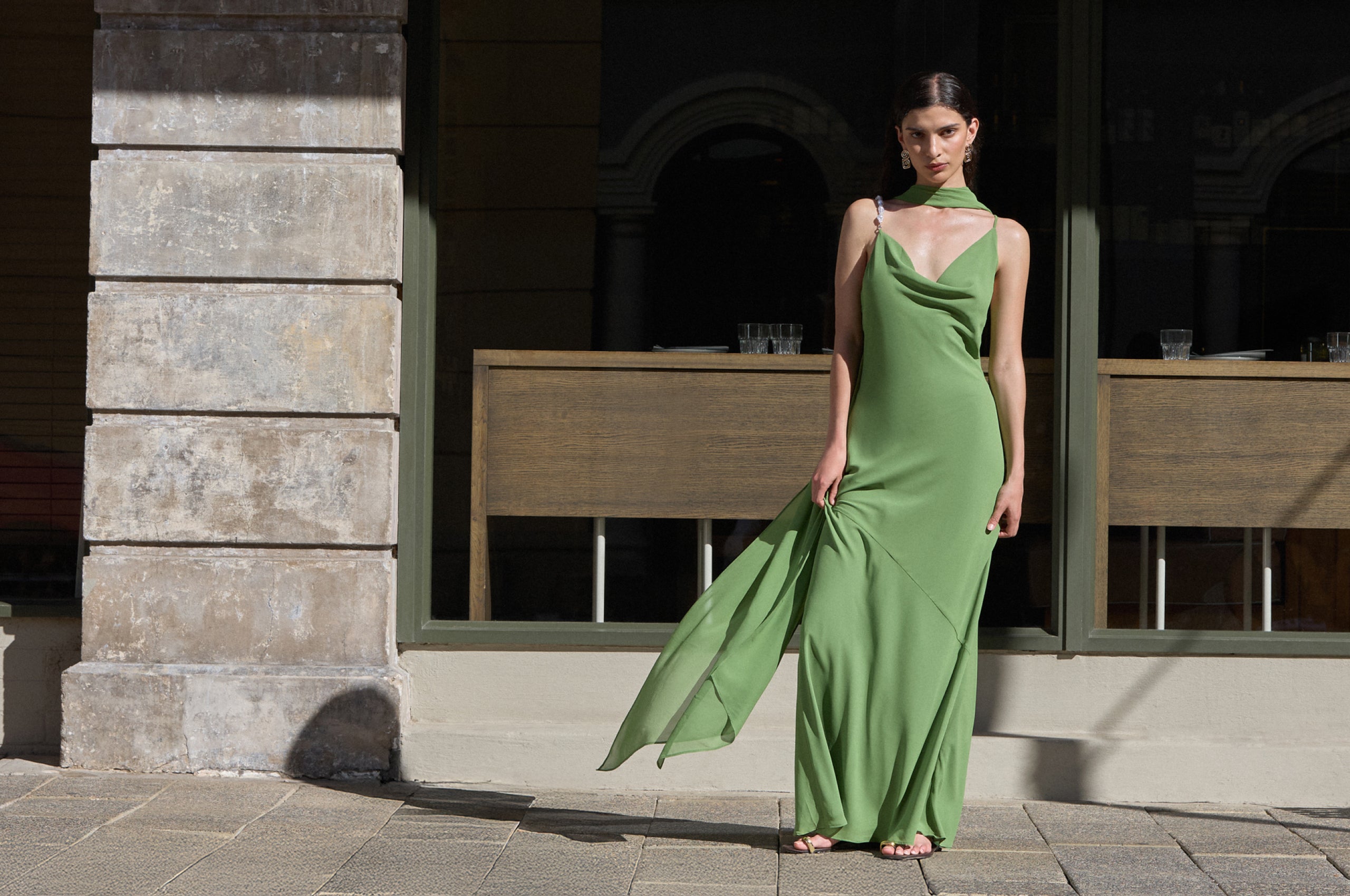 Mサイズ〇Simone Knit Long Dress Simon Miller Dress Women Black Simm Knit Maxi Sweater