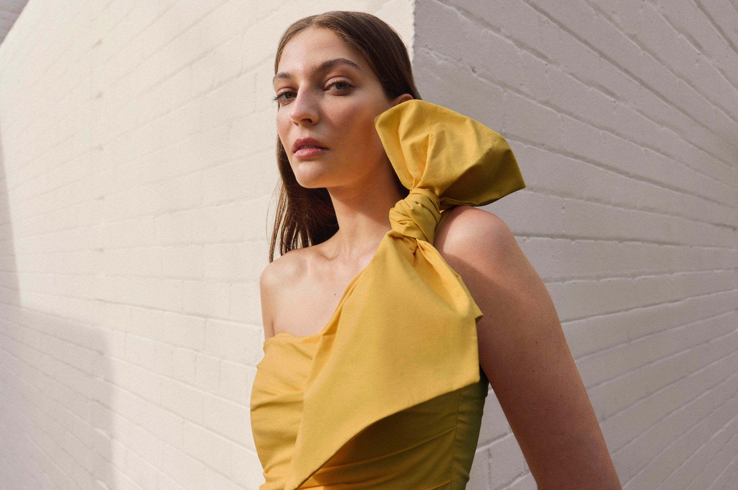 macquarie centre formal dresses Mac Duggal Off-The-Shoulder Gown With 3D Roses