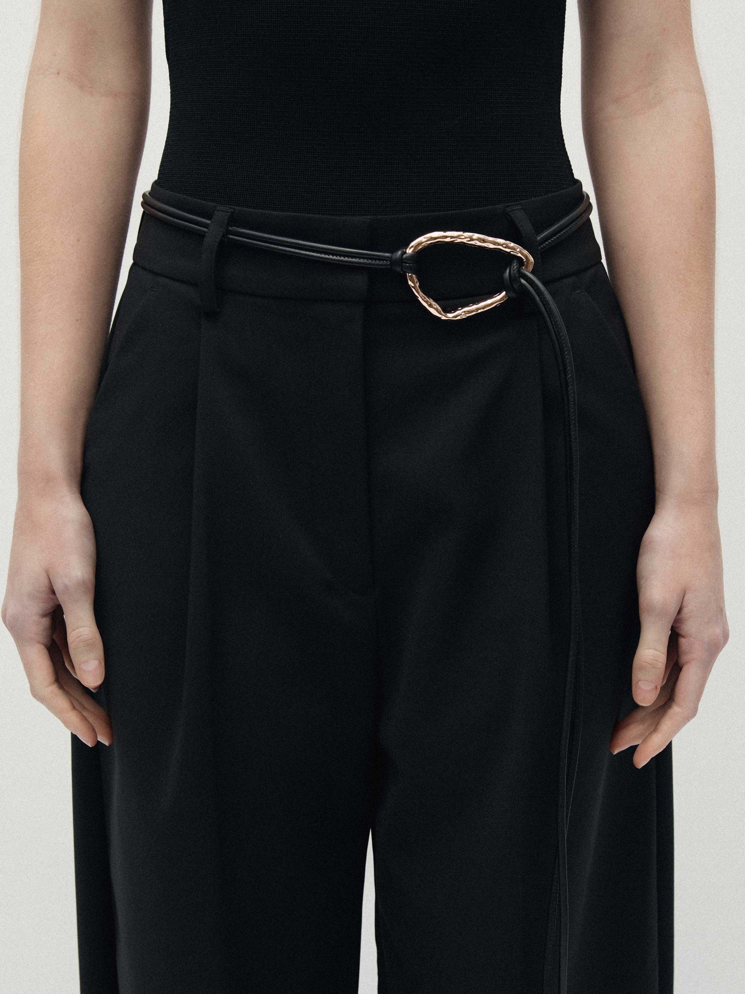 Cleo Belt Black Tie Belt SHEIKE