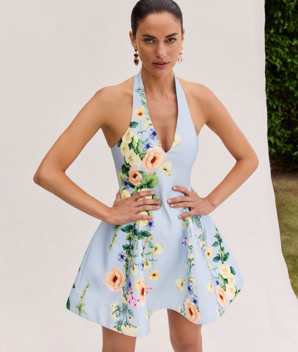 mini satin homecoming dress Pia Sheer-Corset Satin Mini Homecoming Dress -PromGirl