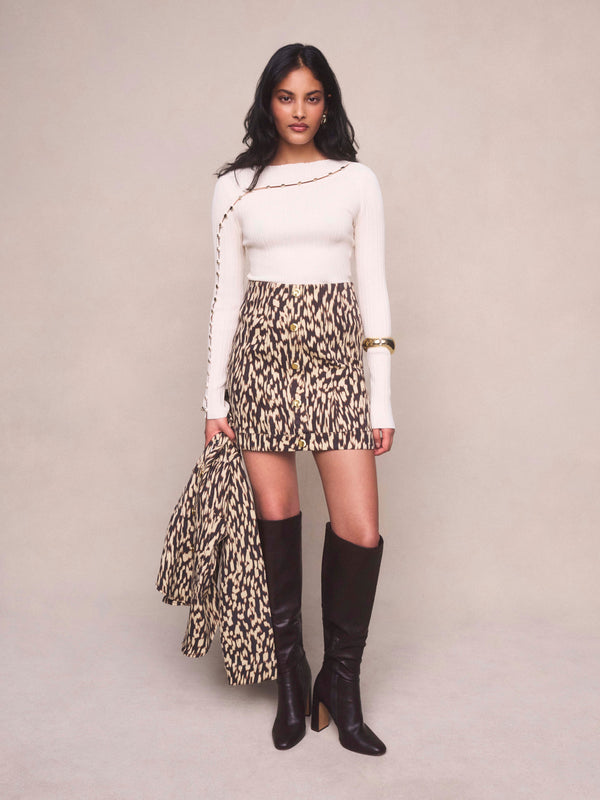 AMARA DENIM MINI SKIRT