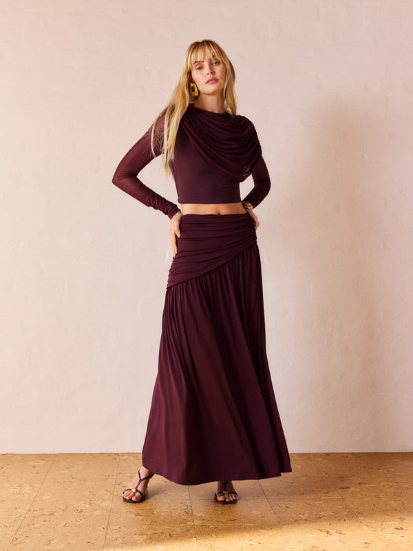 SHEIKE Zuri Maxi Skirt Black Jam 1008641 Campaign Image