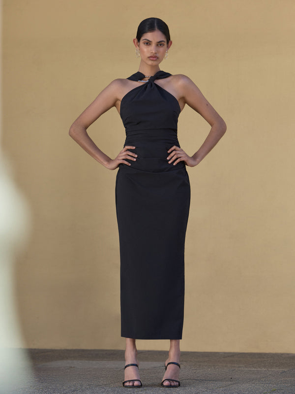 SHEIKE Jessa Midi Dress Black 1008221 Campaign Image