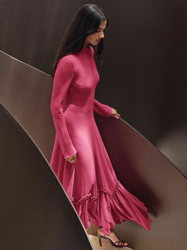 Maxi Dress Sheike Midi Dress Valentina Maxi Dress Hot Pink Long