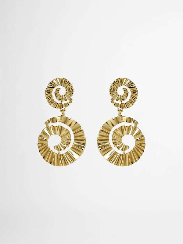 FREEDOM EARRINGS GOLD GHOST IMAGE