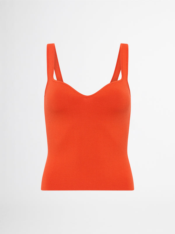 DOLCE VITA KNIT TOP IN CORAL GHOST IMAGE