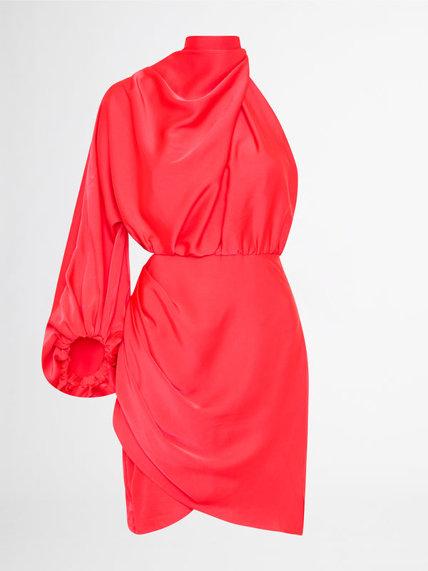 Juliet Dress Red, Satin Mini Dress