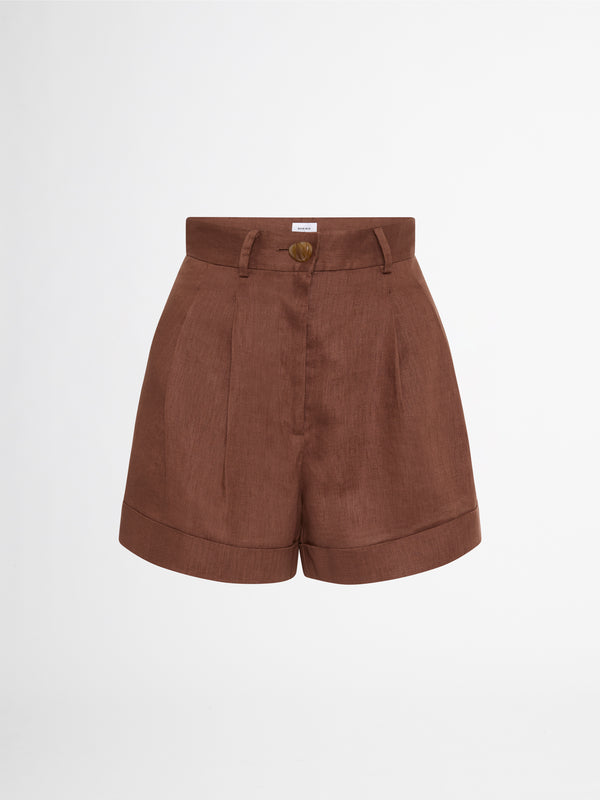 MARRISSA SHORTS IN CHOCOLATE GHOST IMAGE