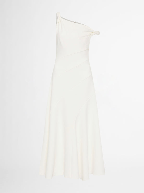 MOMENTUM DRESS IN  WHITE GHOST IMAGE