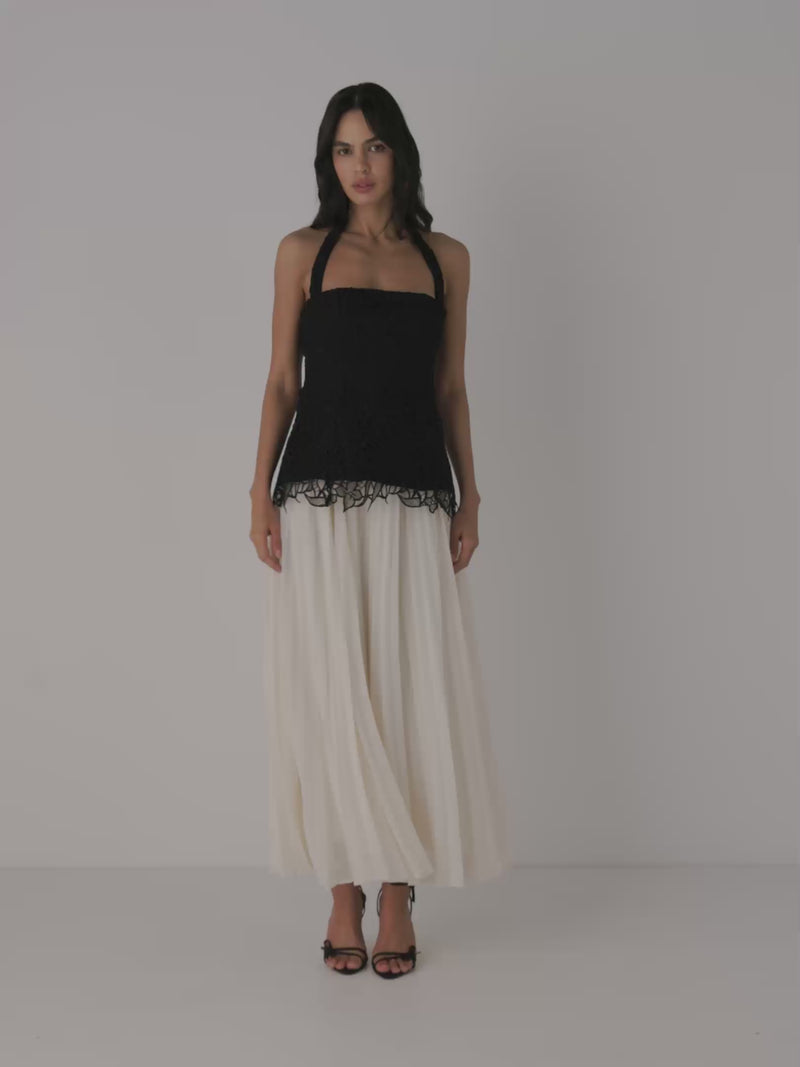 Video SHEIKE Valentina Maxi Dress Black/Ivory 1009105 Video